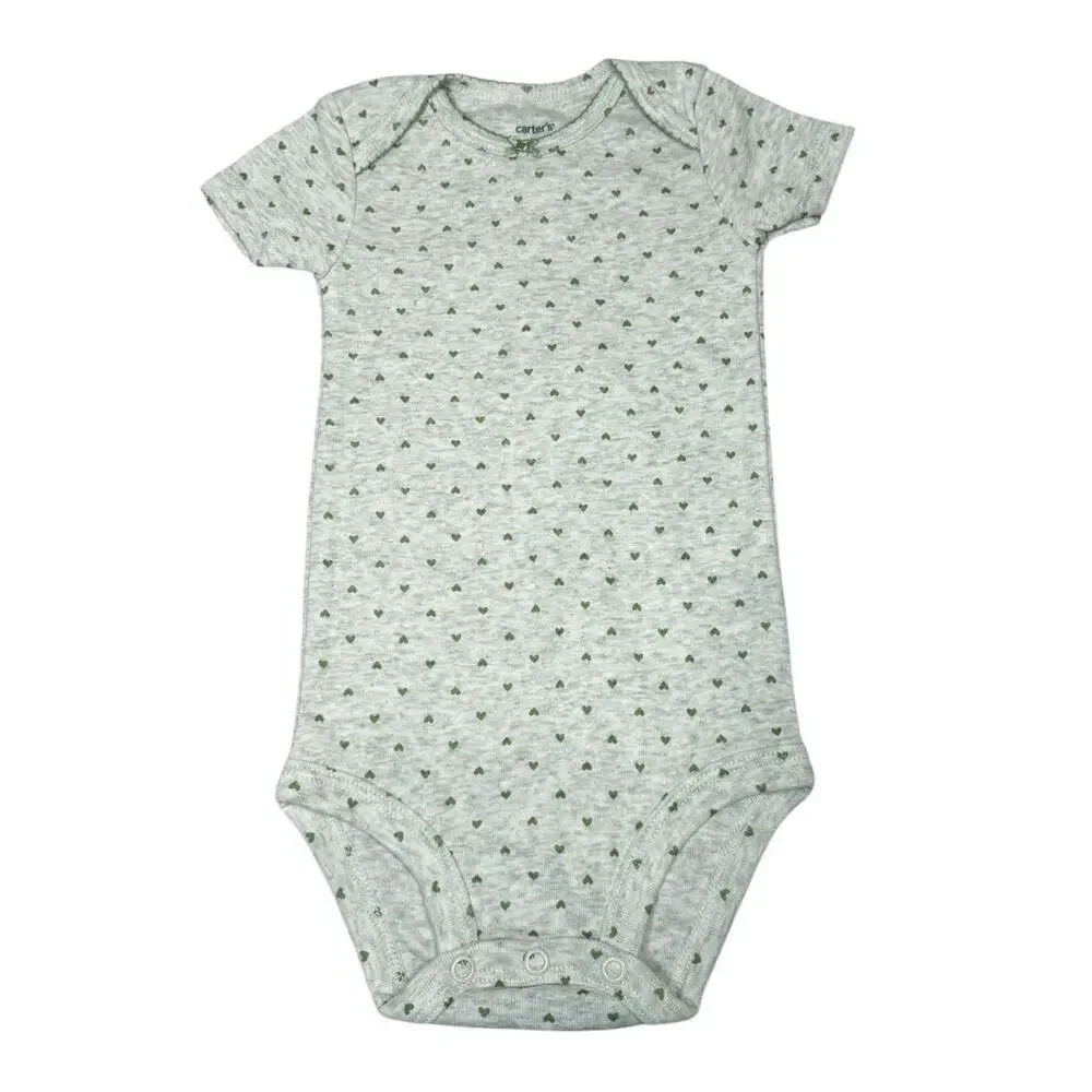 Carter's Bodysuit Bundle Baby Girl Flowers Hearts 9 Months